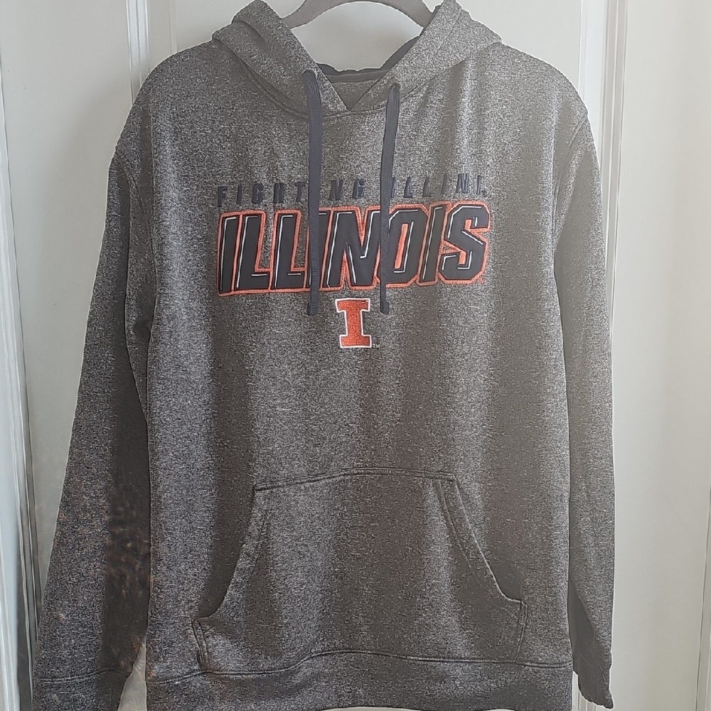 Illinois Fighting Illini Gray Hoodie